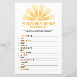 Sunshine kinderboeken emoji pictionary spel