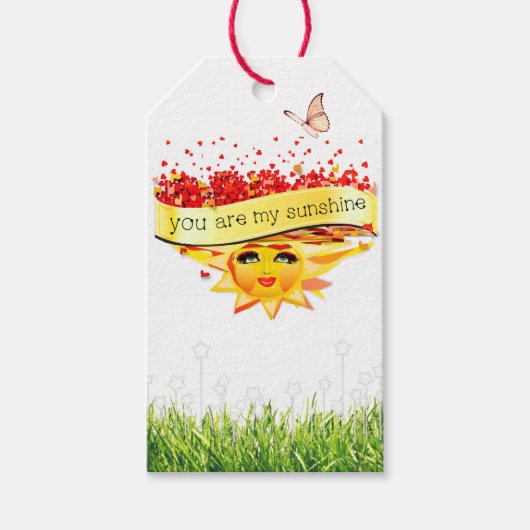 SUNSHINE KISSES CADEAULABEL (Voorkant)