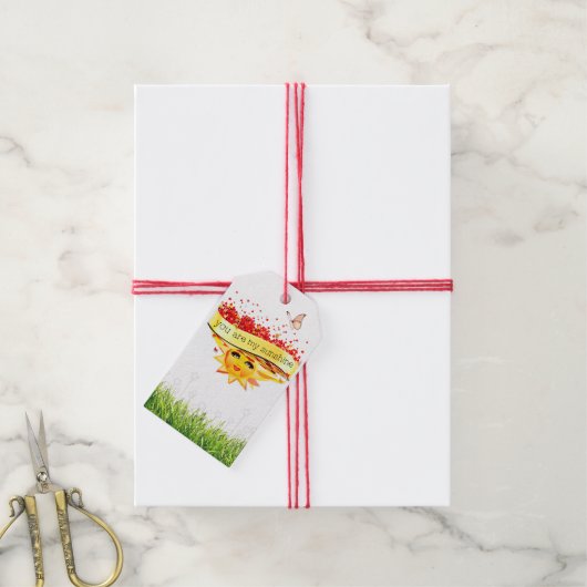 SUNSHINE KISSES CADEAULABEL (Met Touw)