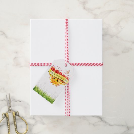 SUNSHINE KISSES CADEAULABEL (Met Touw)