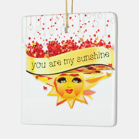 SUNSHINE KISSES KERAMISCH ORNAMENT (Links)