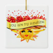 SUNSHINE KISSES KERAMISCH ORNAMENT (Achterkant)