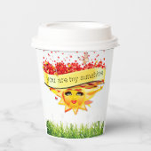 SUNSHINE KISSES PAPIEREN BEKERS (Voorkant)