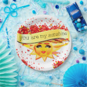 SUNSHINE KISSES PAPIEREN BORDJE (Feest)