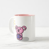 Sunshine Koala - Roze Tweekleurige Koffiemok (Voorkant links)