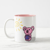 Sunshine Koala - Roze Tweekleurige Koffiemok (Links)