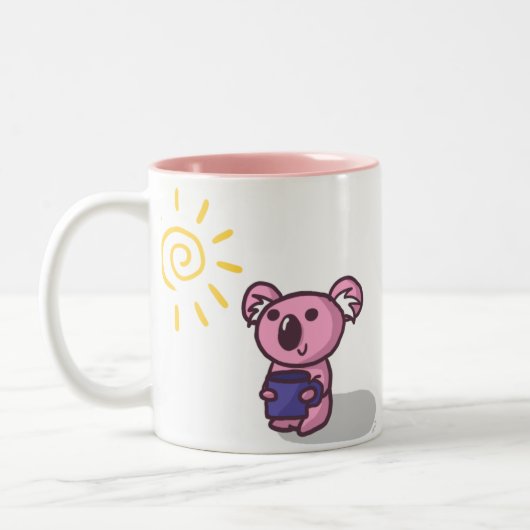 Sunshine Koala - Roze Tweekleurige Koffiemok (Links)