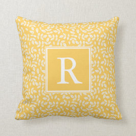 Sunshine Leaves Monogram Decoratief Pillow Kussen