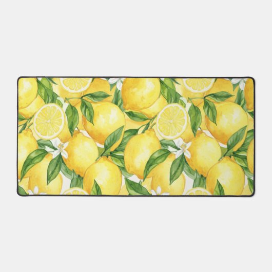 Sunshine Lemon Blossom Bureaumat (Voorkant)