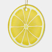 Sunshine Lemon Holiday Joy Keramisch Ornament (Links)