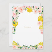 Sunshine Lemon Lemonade en Fun First Birthday Kaart (Achterkant)