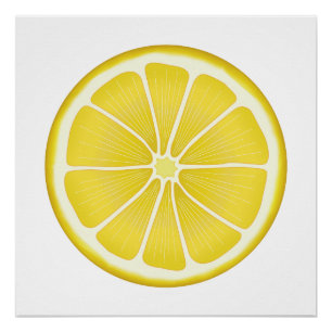 Sunshine Lemon Wall Art Perfect Poster