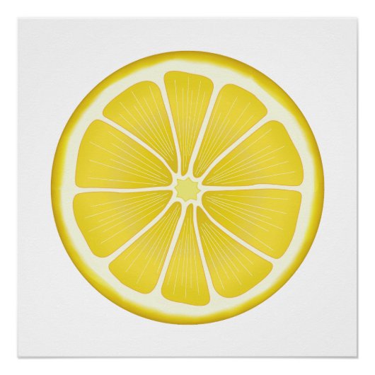 Sunshine Lemon Wall Art Perfect Poster (Voorkant)