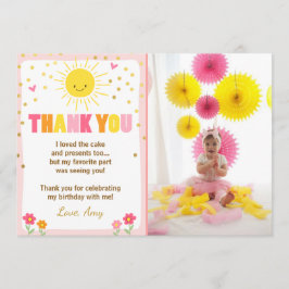 Sunshine Lemonade Birthday Hartelijk dank Bedankkaart