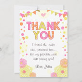 Sunshine Lemonade Birthday Hartelijk dank voor mei Bedankkaart (Voorkant)