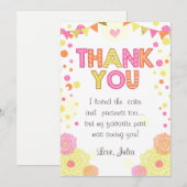 Sunshine Lemonade Birthday Hartelijk dank voor mei Bedankkaart (Voorkant / Achterkant)