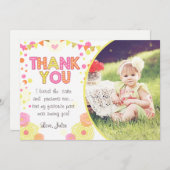 Sunshine Lemonade Birthday Hartelijk dank voor mei Bedankkaart (Voorkant / Achterkant)