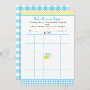 Sunshine & Lemonade Blauw & Geel Bingo Kaart