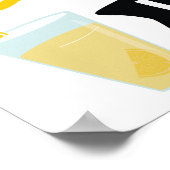 Sunshine Lemonade en Fun Happy Birthday Poster (Hoek)