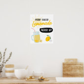 Sunshine Lemonade en Fun stand Birthday Party Poster (Keuken)