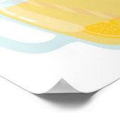 Sunshine Lemonade en Fun stand Birthday Party Poster (Hoek)