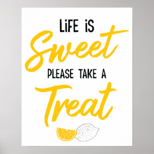 Sunshine Lemonade en Fun Stand Birthday Treat Poster