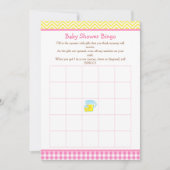 Sunshine & Lemonade Roze & Gele Bingo Kaart (Voorkant)