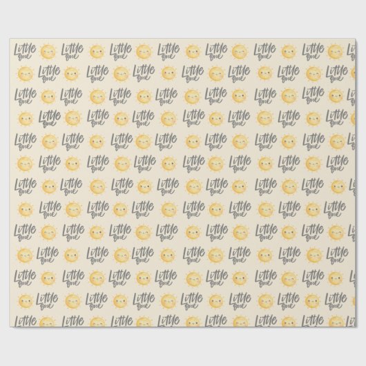Sunshine Little One Baby shower inpakpapier (Vlak)