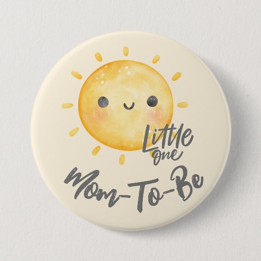 Sunshine Little One Baby shower Mom-to-be Ronde Button 7,6 Cm (Voorkant)