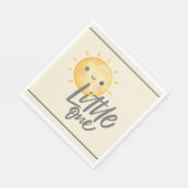 Sunshine Little One Baby shower Papier Servet (Hoek)