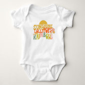 "Sunshine Lollipops and Rainbows" Bodysuit (Voorkant)