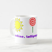 Sunshine Lollipops en Rainbows Koffiemok (Voorkant links)