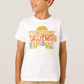 Sunshine Lollipops en Rainbows T-shirt (Voorkant)
