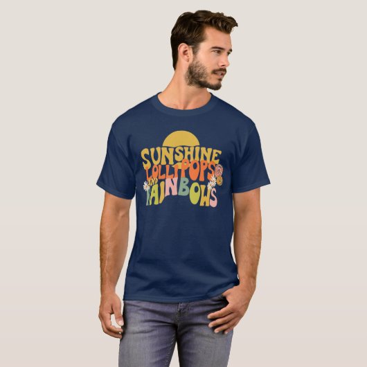 Sunshine Lollipops en Rainbows T-shirt (Voorkant volledig)