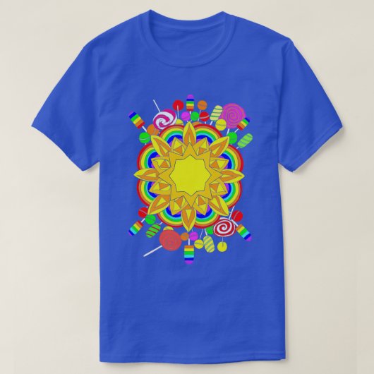 Sunshine Lollipops en Rainbows T-shirt (Design voorkant)