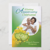 Sunshine Love 20ste huwelijksjubileumfeest foto Kaart (Voorkant)