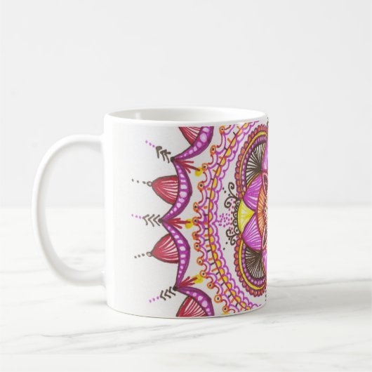Sunshine Mandala Coffee Mok (Links)