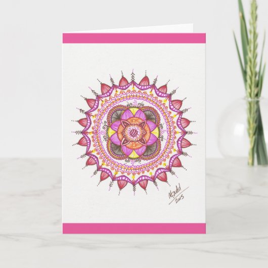 Sunshine Mandala Kaart (Voorkant)