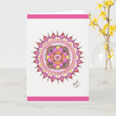 Sunshine Mandala Kaart (Gele Bloem)