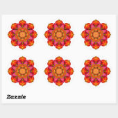 Sunshine Mandala Ronde Sticker (Vel)