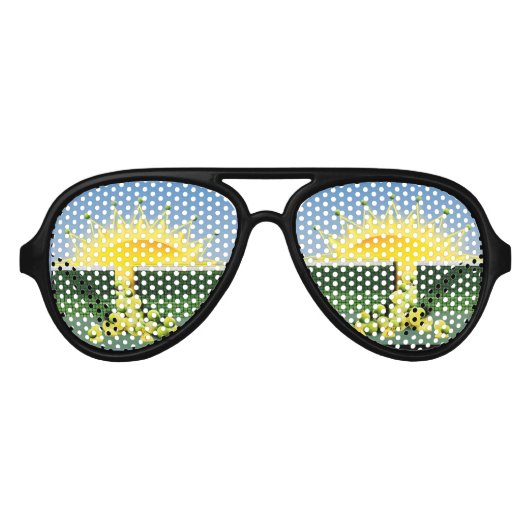SUNSHINE MATCH accentkussen Aviator Zonnebril (Voorkant)