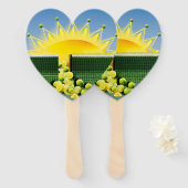 SUNSHINE MATCH accentkussen Handwaaier (Voorkant en achterkant)