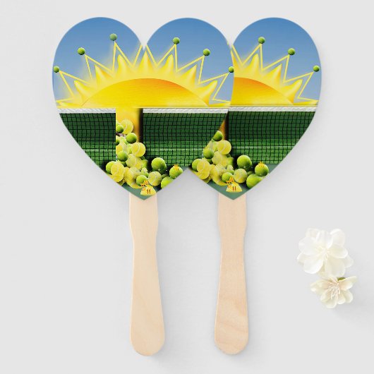 SUNSHINE MATCH accentkussen Handwaaier (Voorkant en achterkant)