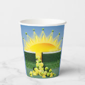 SUNSHINE MATCH accentkussen Papieren Bekers (Achterkant)