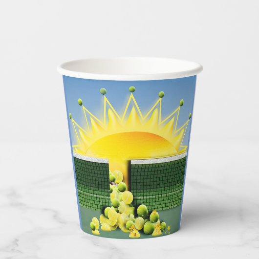 SUNSHINE MATCH accentkussen Papieren Bekers (Achterkant)