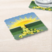 SUNSHINE MATCH KARTONNEN ONDERZETTERS (Gebogen)