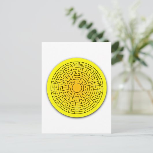 Sunshine Maze Briefkaart (Staand voorkant)