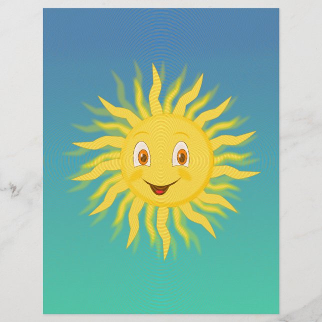 Sunshine met cirkelvormige lijnen (Voorkant)