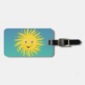 Sunshine met cirkelvormige lijnen bagagelabel (Voorkant horizontaal)