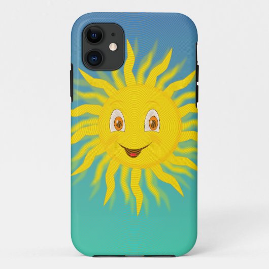 Sunshine met cirkelvormige lijnen Case-Mate iPhone case (Achterkant)